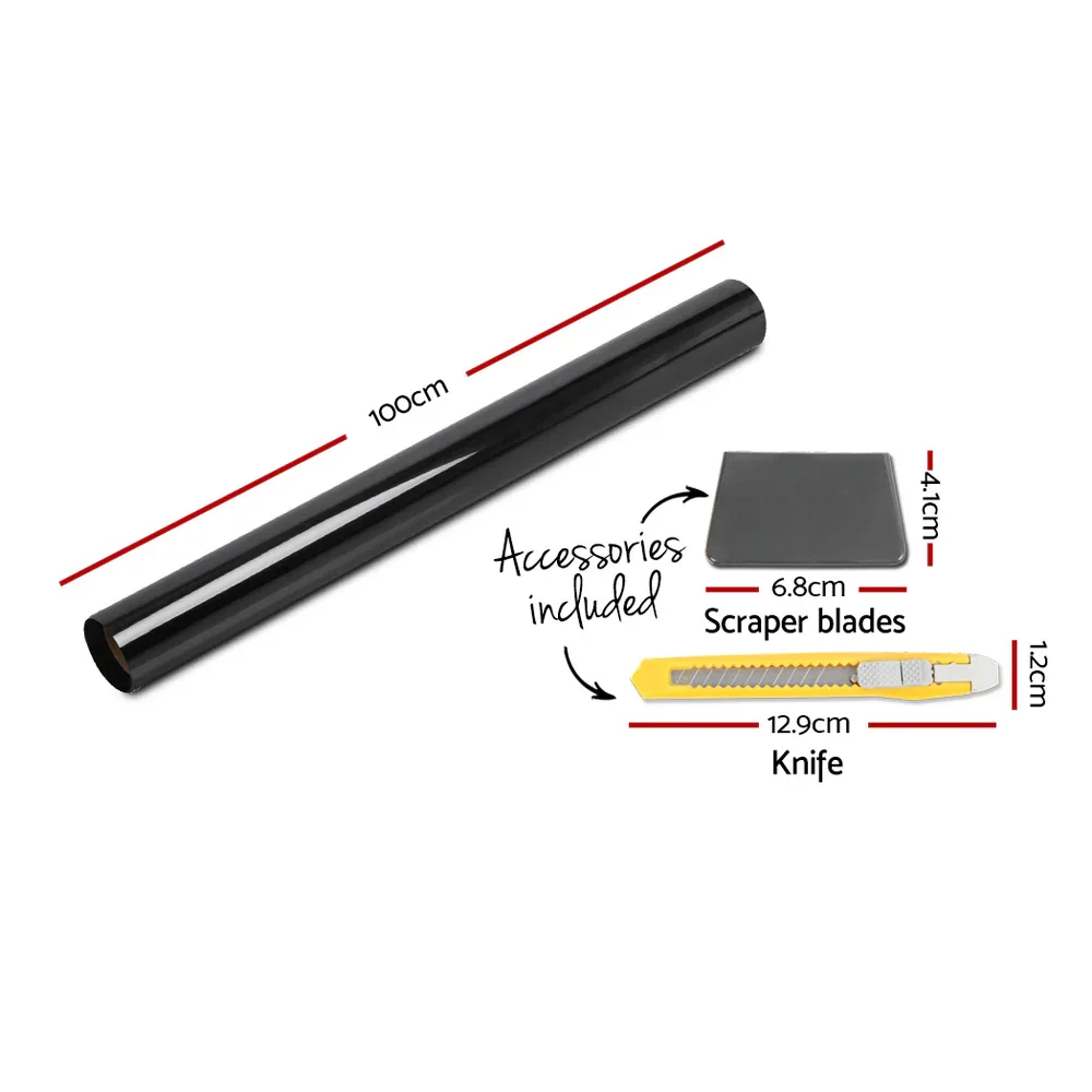 Window Tint Film Black Roll 15% VLT Home House 100cm X 30m Tinting tools - Image 2