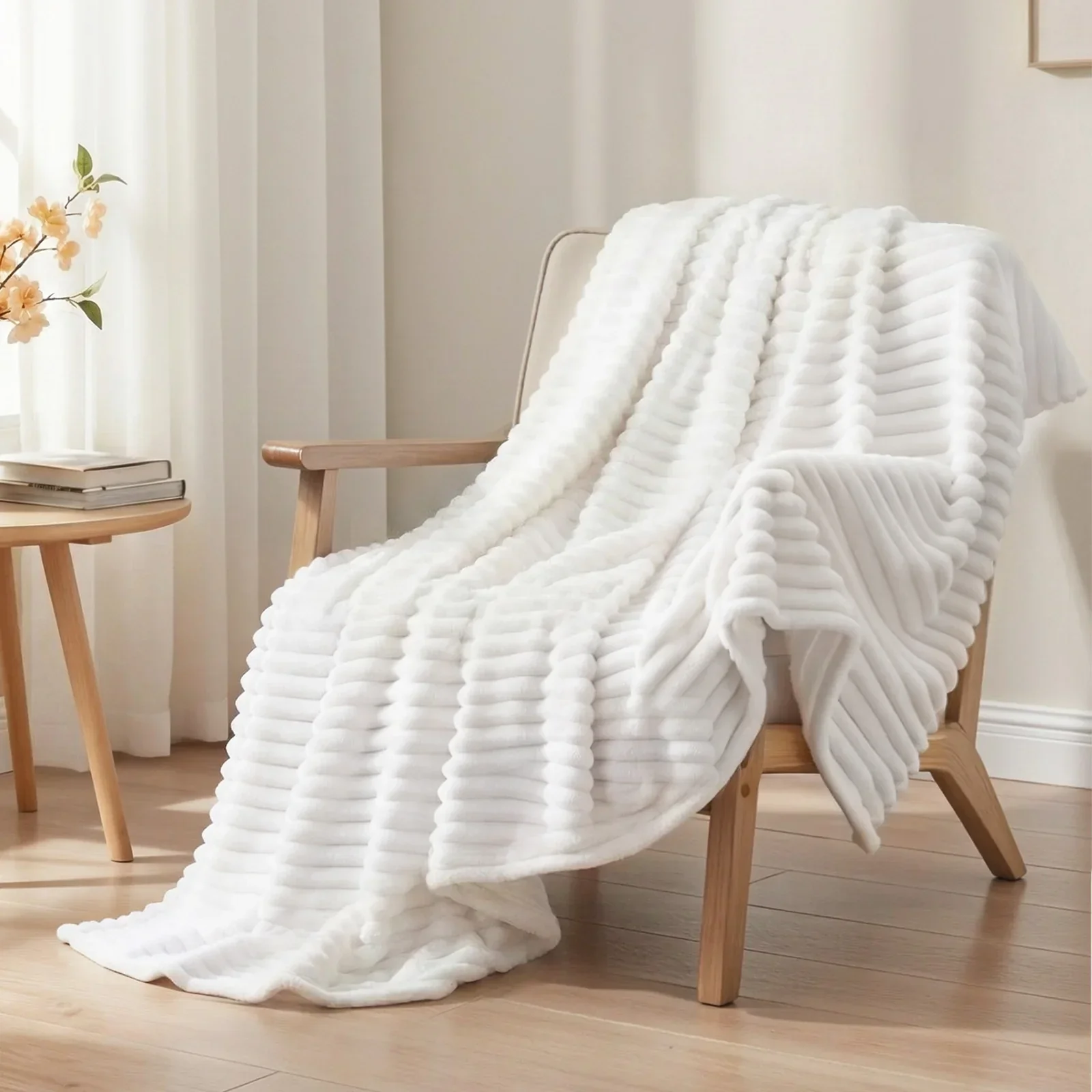 127x152cm Throw Blanket Fleece Soft Lightweight Cozy Sofa Couch Bed Throw - Image 2