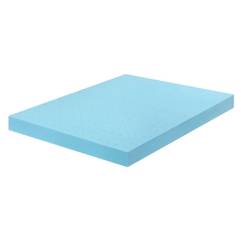 12cm Memory Foam Mattress Topper Ventilated Cool Gel Bamboo Cover Double - Image 6