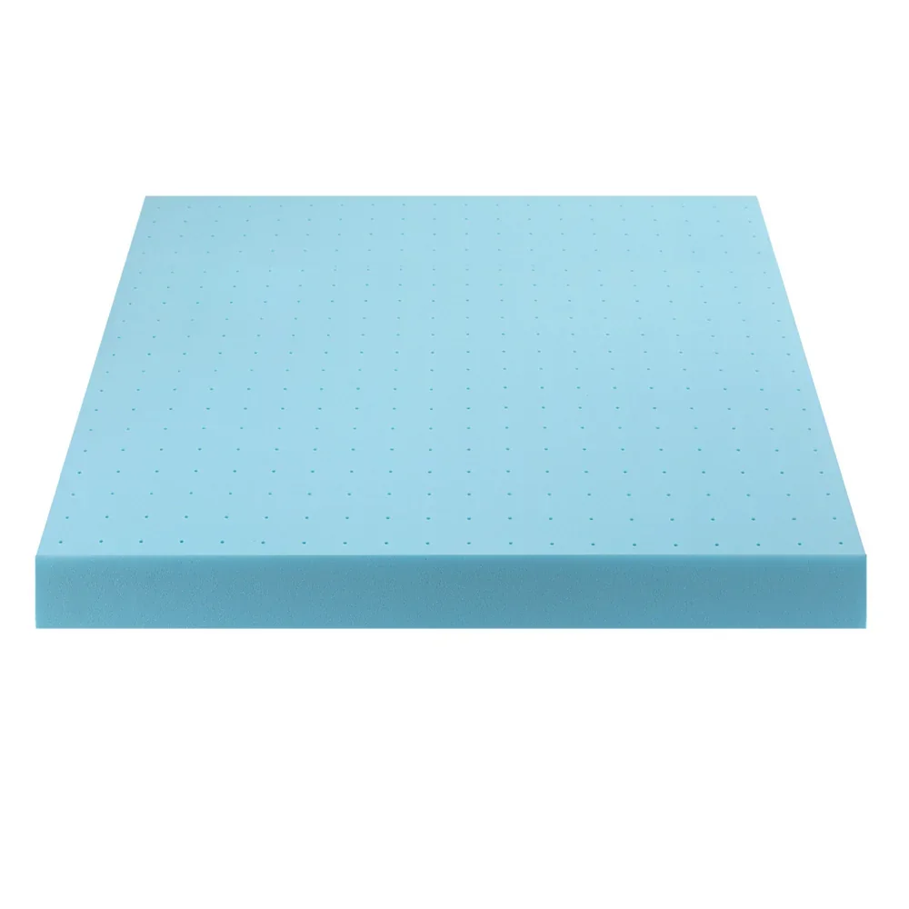 12cm Memory Foam Mattress Topper Ventilated Cool Gel Bamboo Cover Queen - Image 6