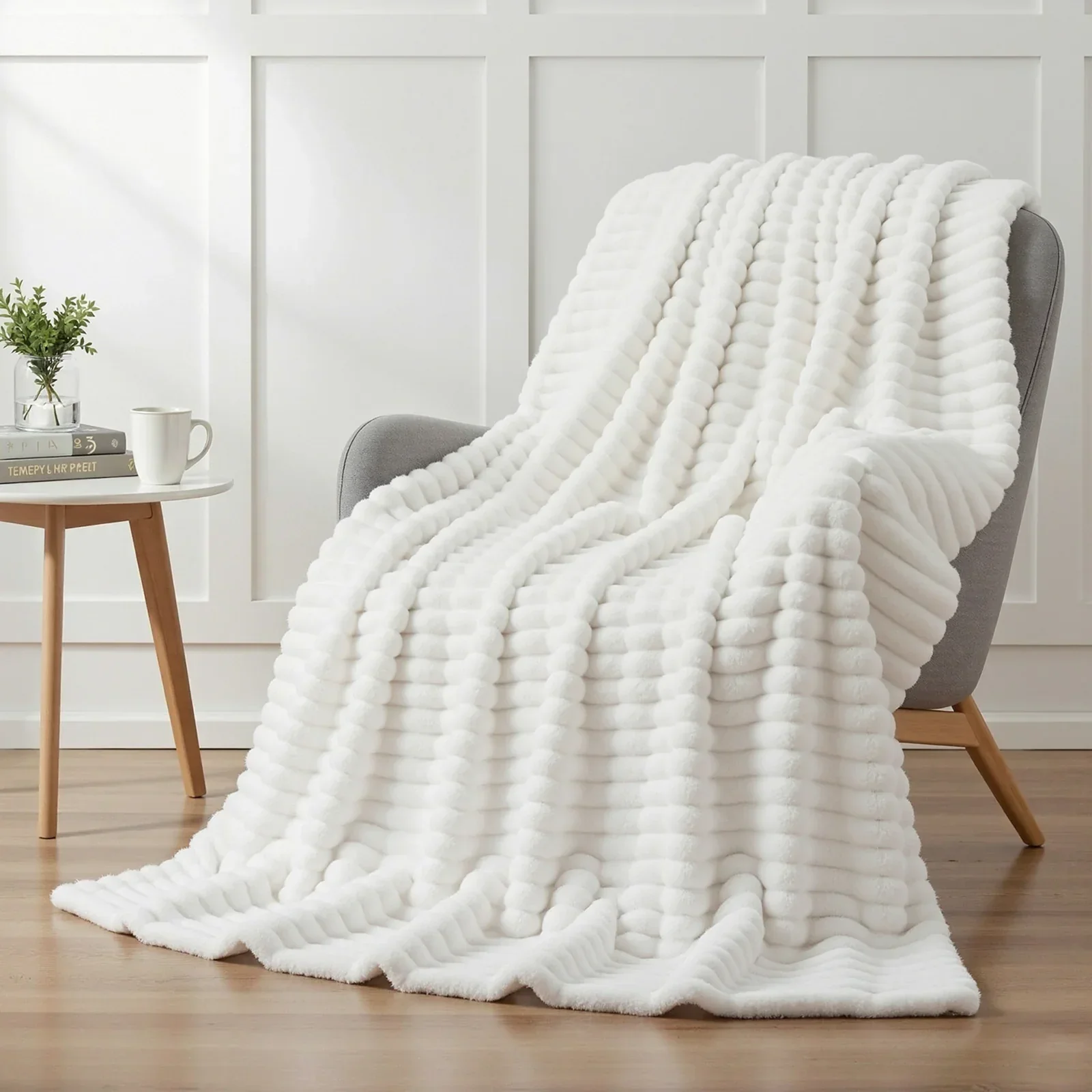 152x203cm Throw Blanket Queen Fleece Lightweight Cozy Sofa Couch Bed Throw - Image 2