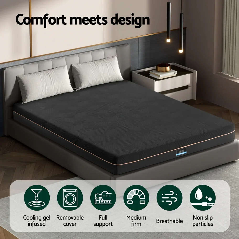 18cm Memory Foam Mattress Green Tea Foam Cool Gel Foam Mattresses Queen - Image 4