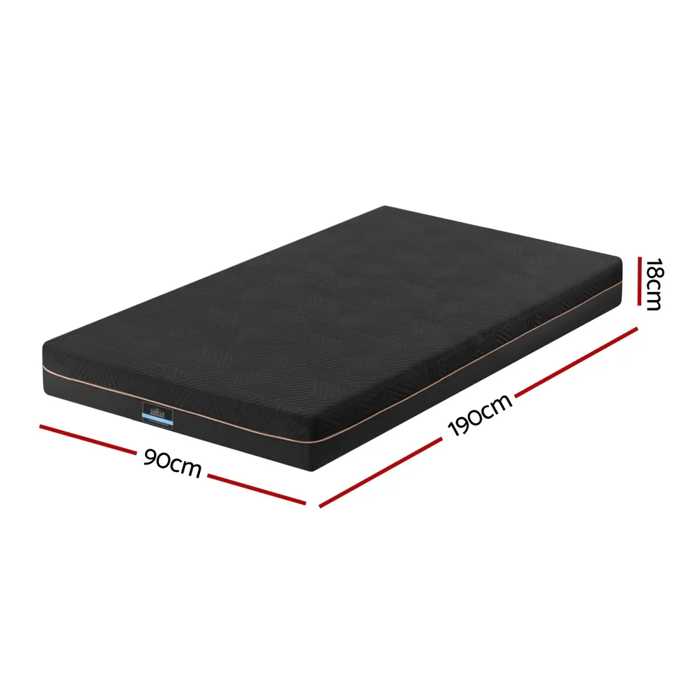 18cm Memory Foam Mattress Green Tea Foam Cool Gel Foam Mattresses Single - Image 2