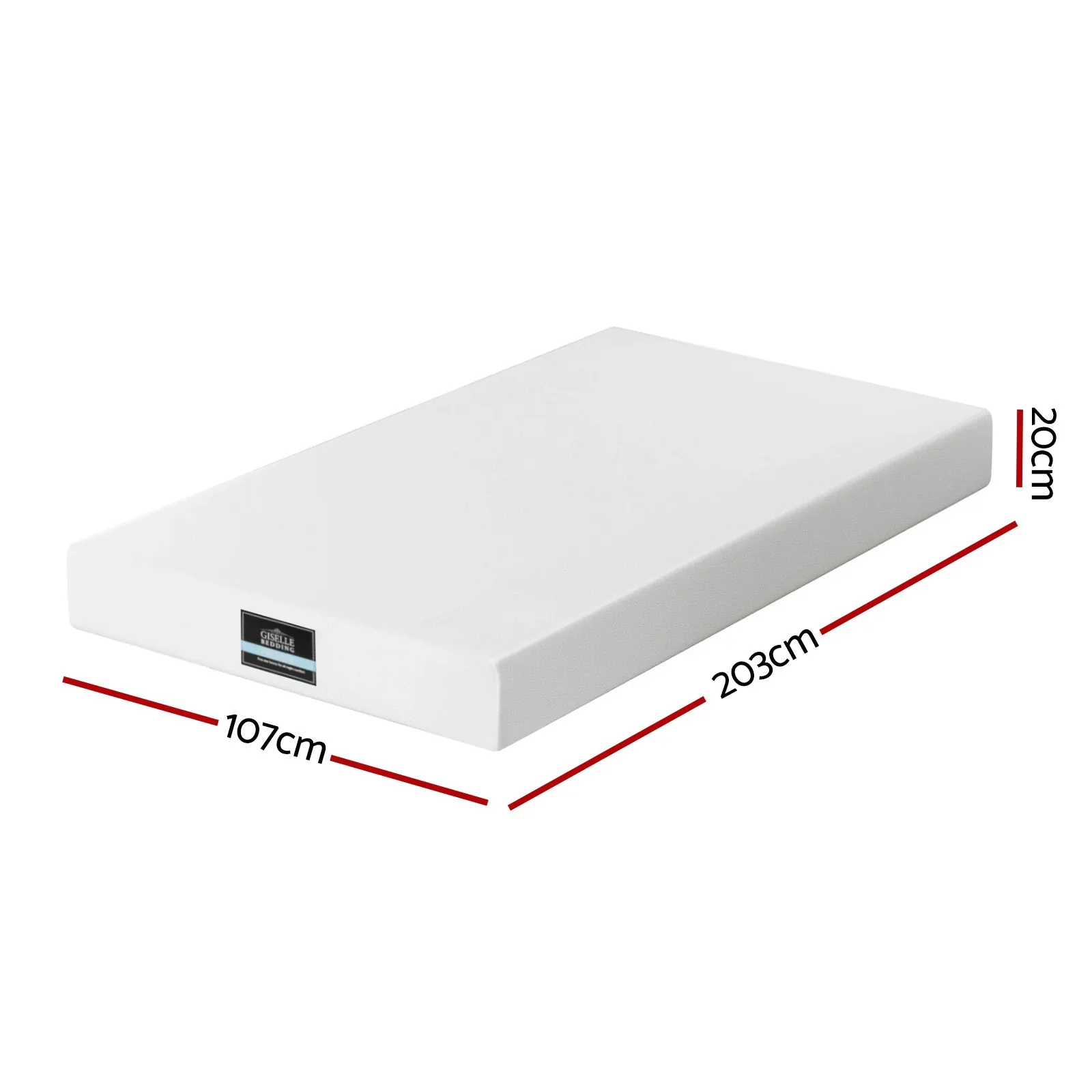 20cm Memory Foam Mattress Green Tea King Single - Image 3