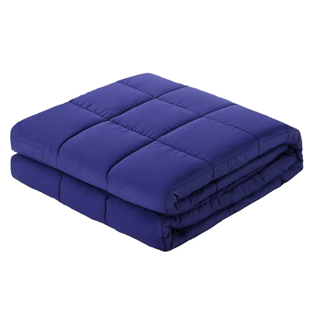 6.8kg Adults Size Anti Anxiety Weighted Blanket Gravity Blankets Royal Blue - Image 7