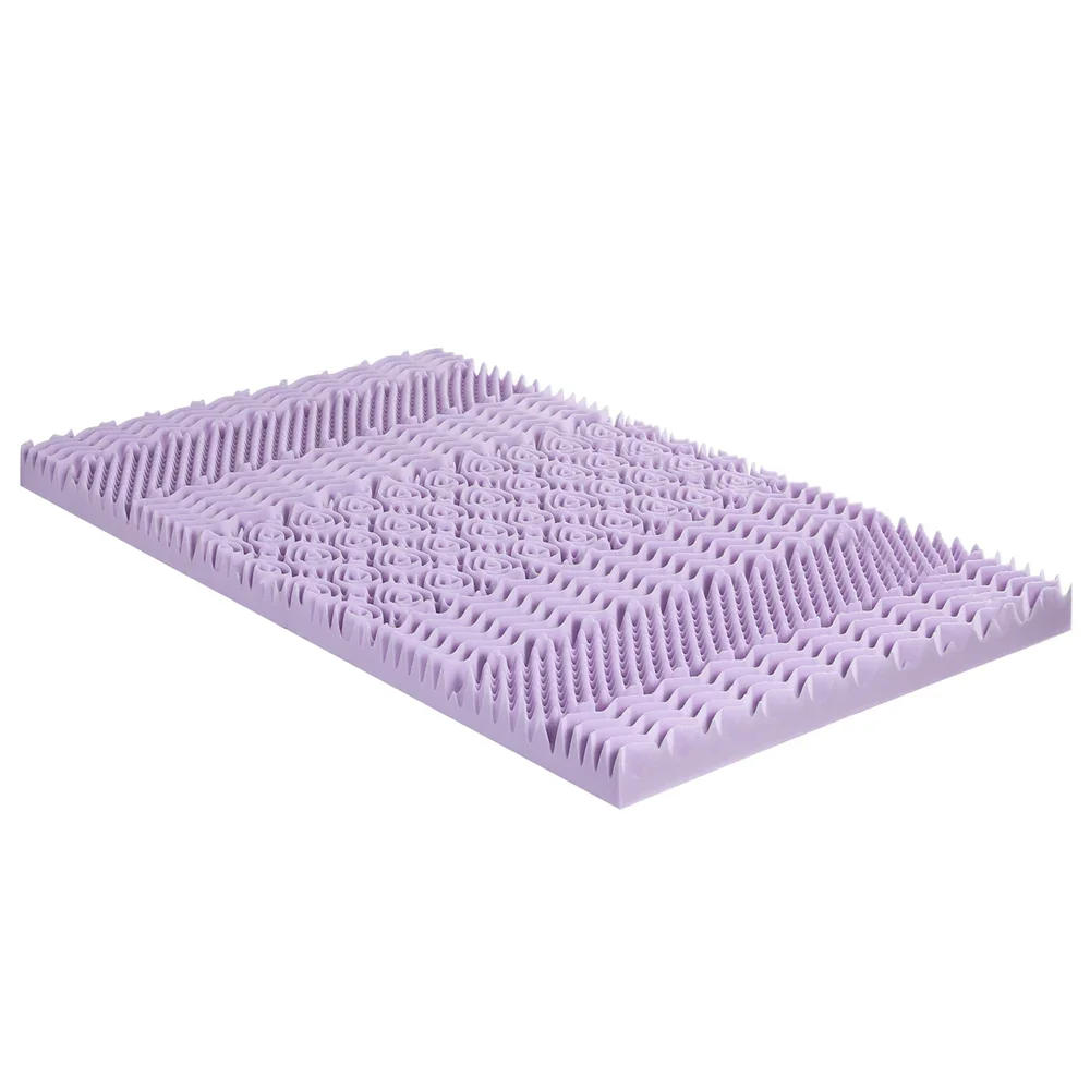 8cm Memory Foam Mattress Topper Lavender Infused Bamboo Cover 7-Zone Single - Image 7