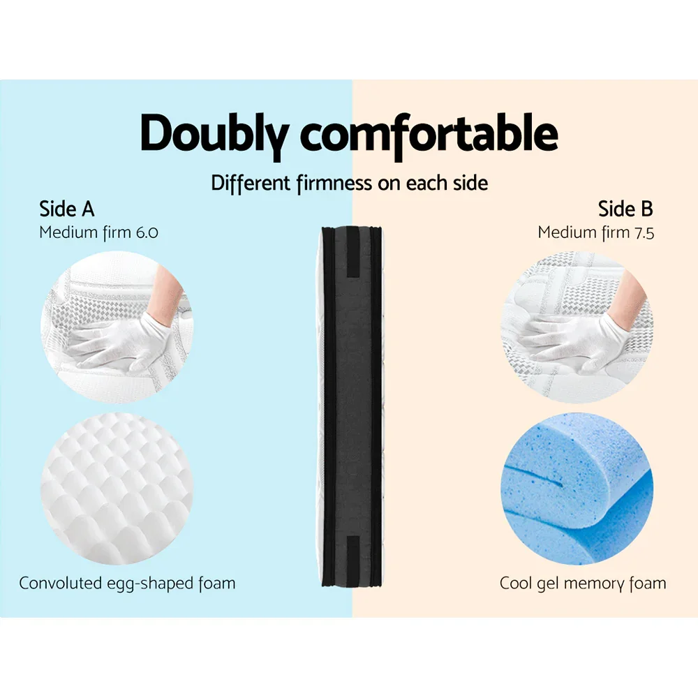 36cm Mattress Cool Gel Memory Foam Single - Image 3