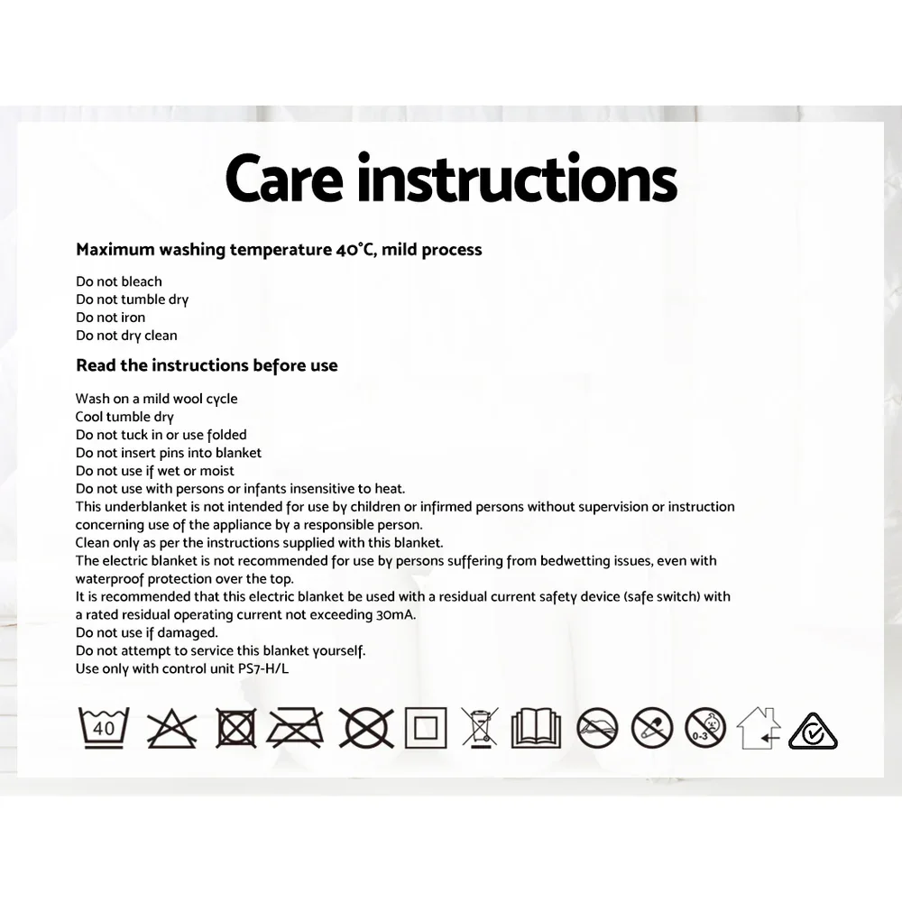 Electric Blanket Fleecy Underlay King - Image 7