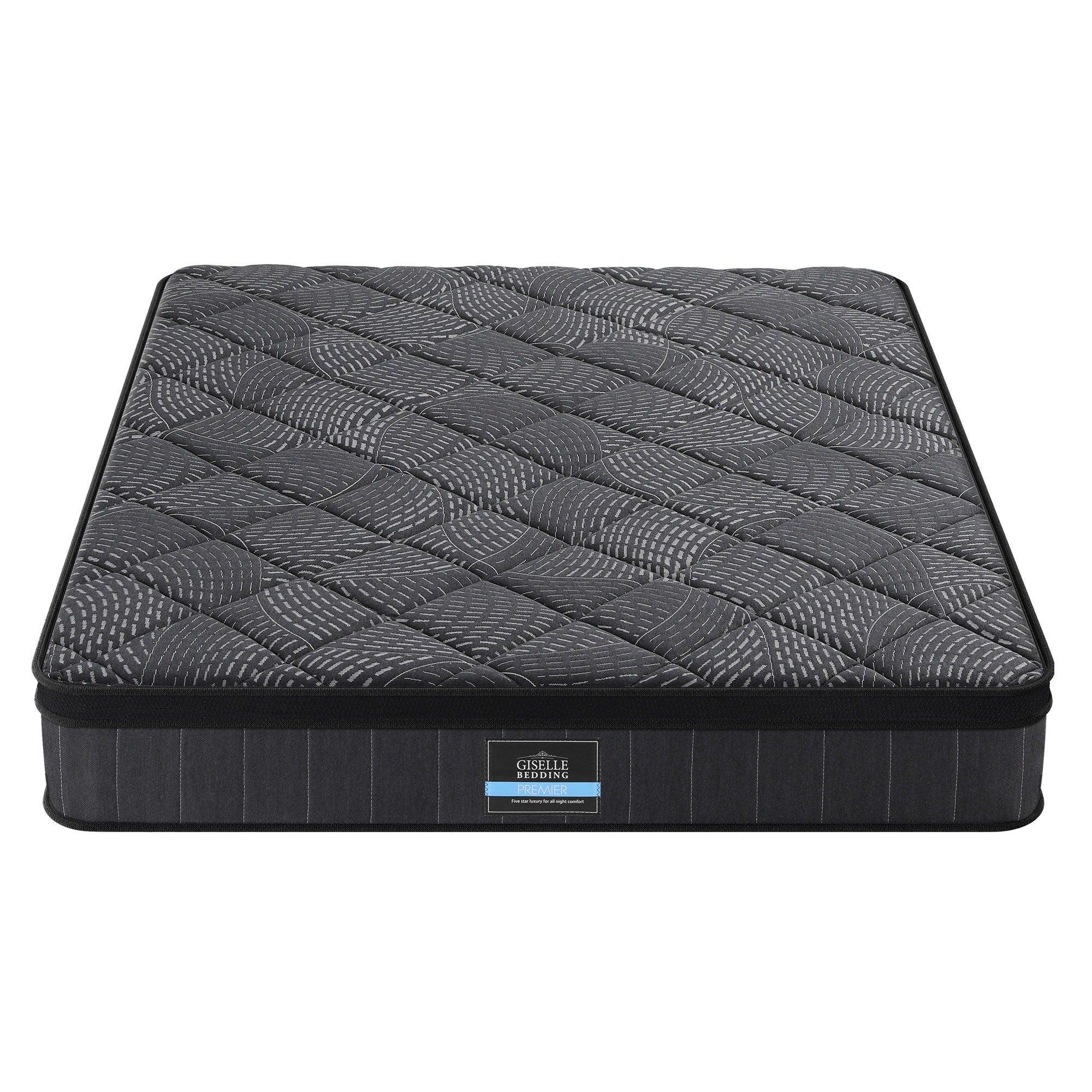 Double Mattress 25cm Pocket Spring Latex Euro Top Medium Firm Bed - Image 2