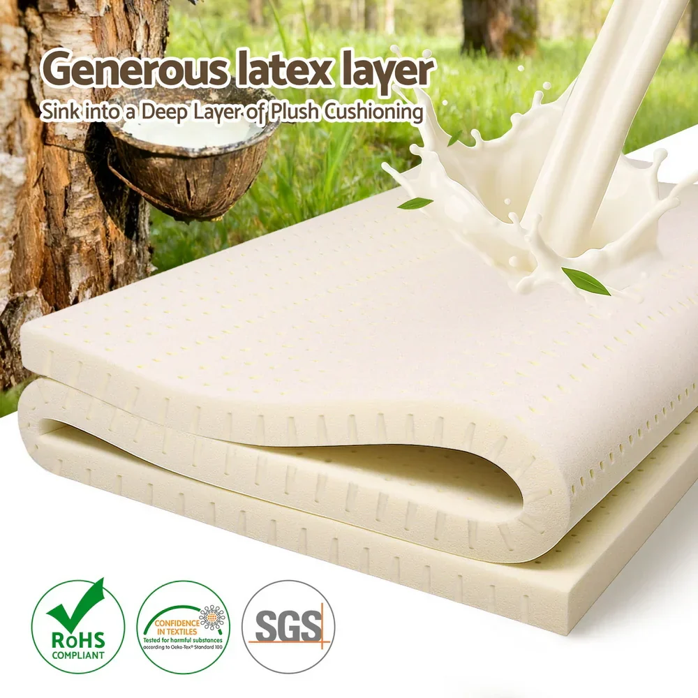 Latex Mattress Topper 5cm King Single - Image 3