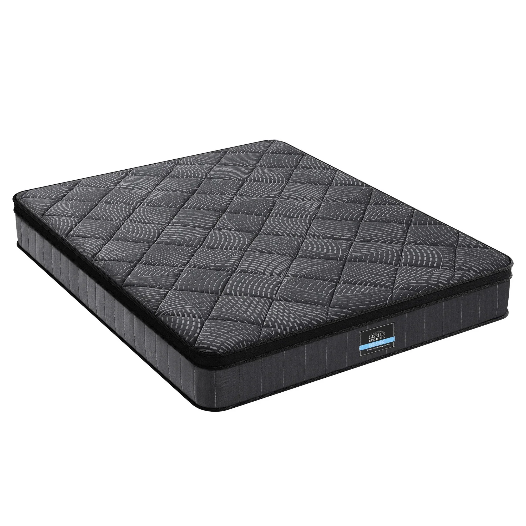 Queen Mattress 25cm Pocket Spring Latex Euro Top Medium Firm Bed - Image 4