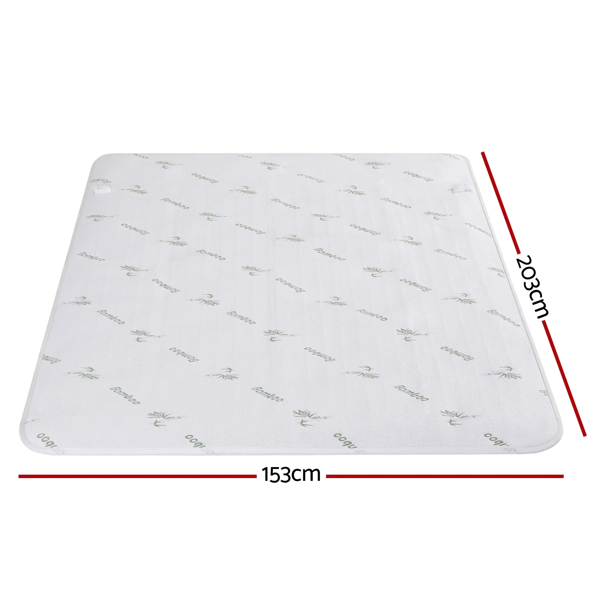 Electric Blanket Bamboo Fabric Queen Fitted Heated Pad Underlay Washable Winter - Image 3