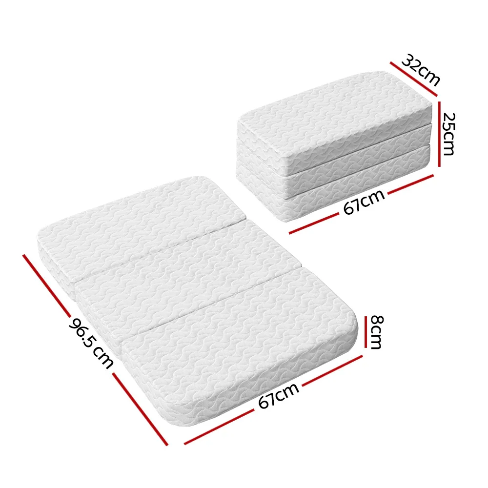 Foldable Mattress Folding Foam Cot Bed Cool Gel - Image 3