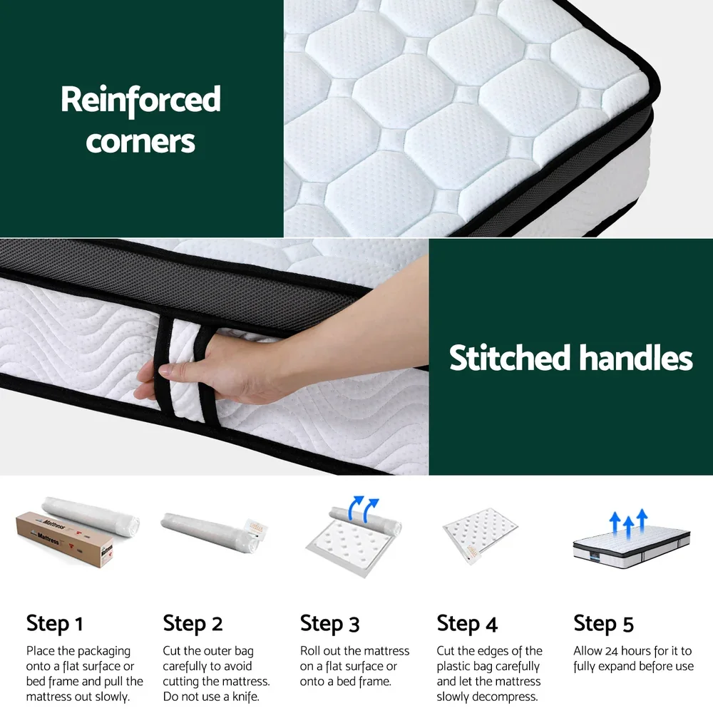 Mattress Cool Gel Foam 25cm King Single - Image 6