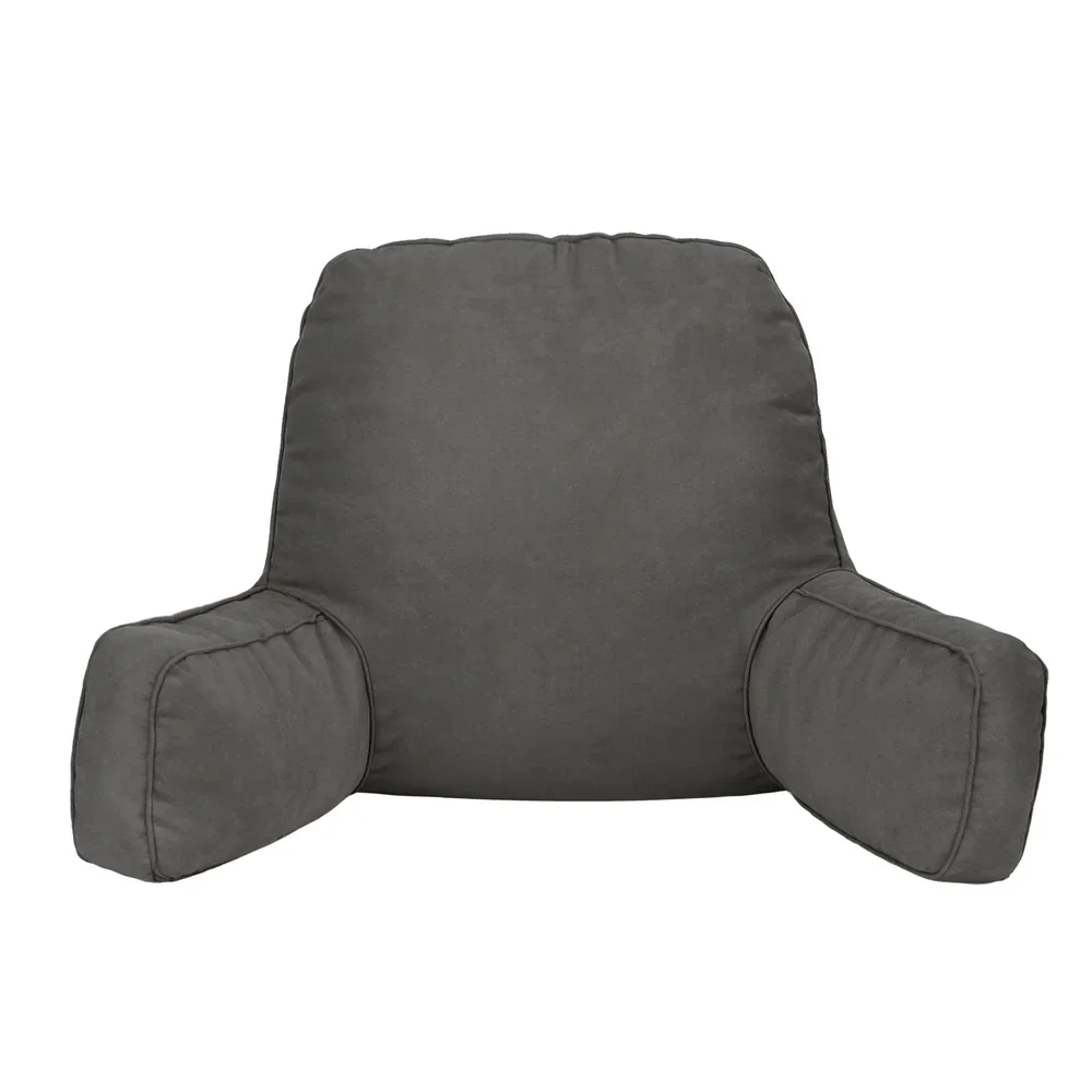 Reading Pillow Back Rest Lumbar Support Cushion Grey - Image 7