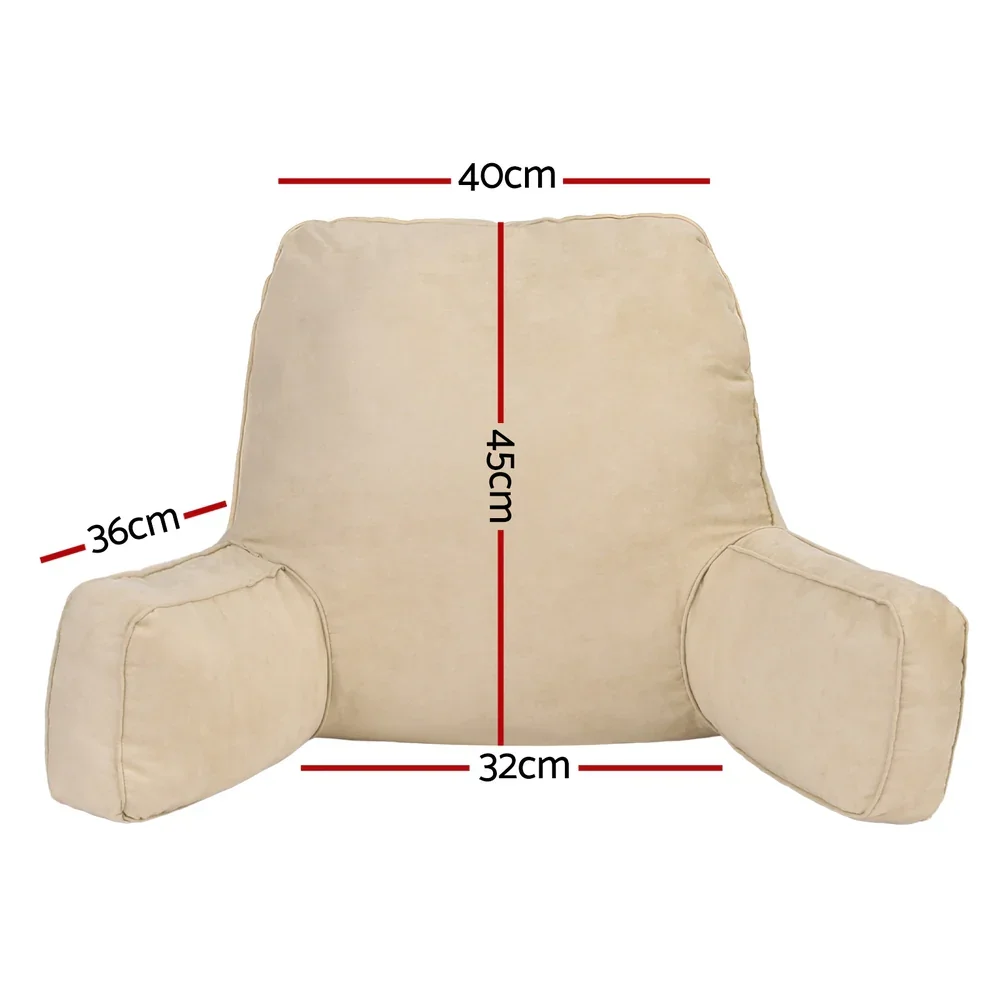 Reading Pillow Back Rest Lumbar Support Cushion Oatmeal - Image 5
