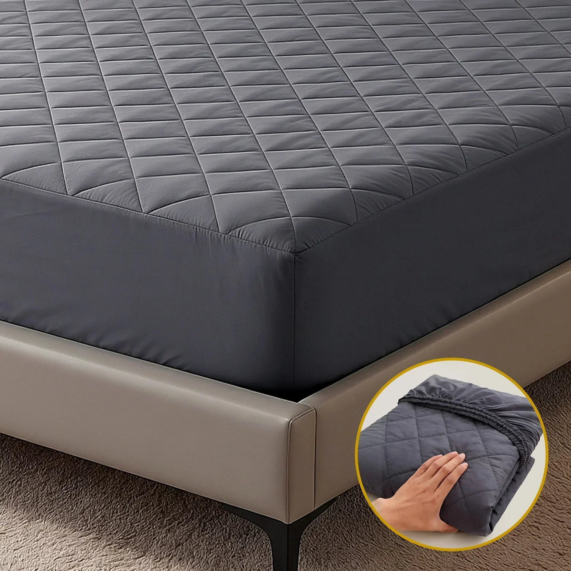 Water-Resistant Mattress Protector Microfiber 360° Fit Double - Image 11