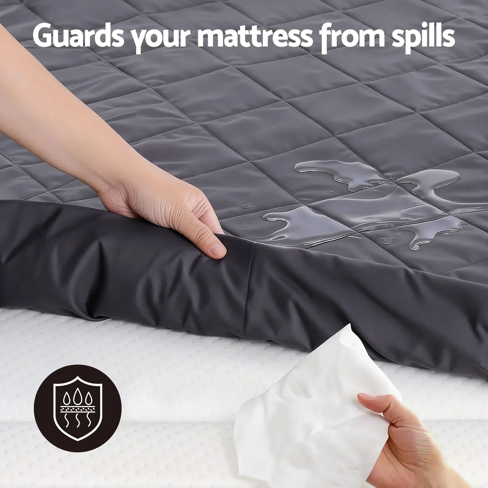 Water-Resistant Mattress Protector Microfiber 360° Fit King - Image 6