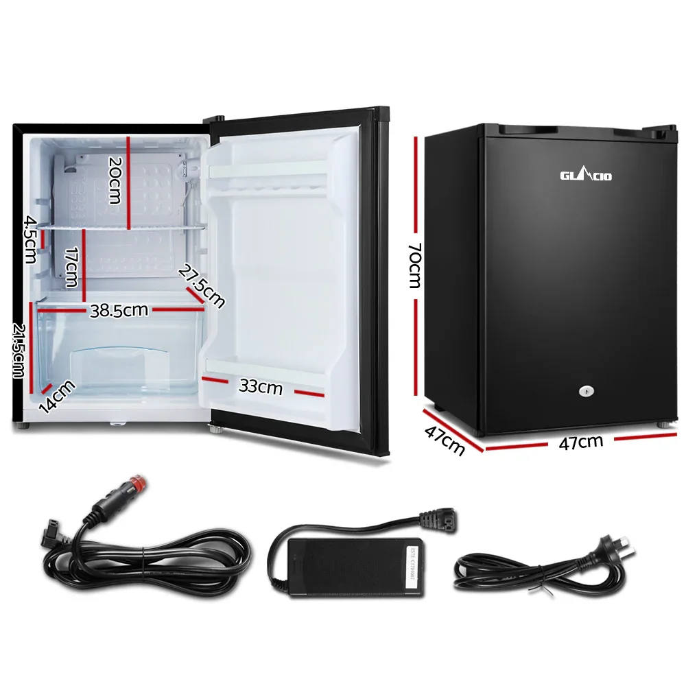 80L Portable Fridge Bar Upright 12V/24V/240V Camping Caravan - Image 2