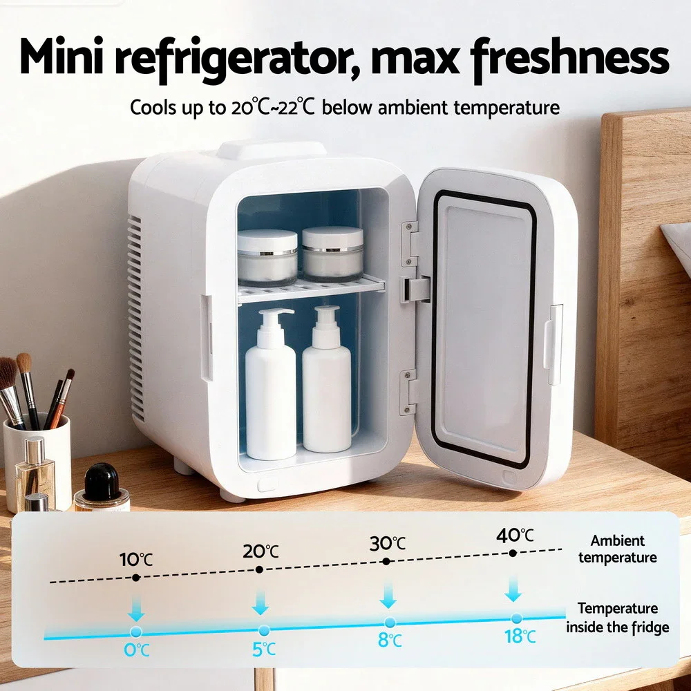 Mini Fridge Portable 13L White Electric Cooler Warmer 12V 220V - Image 5