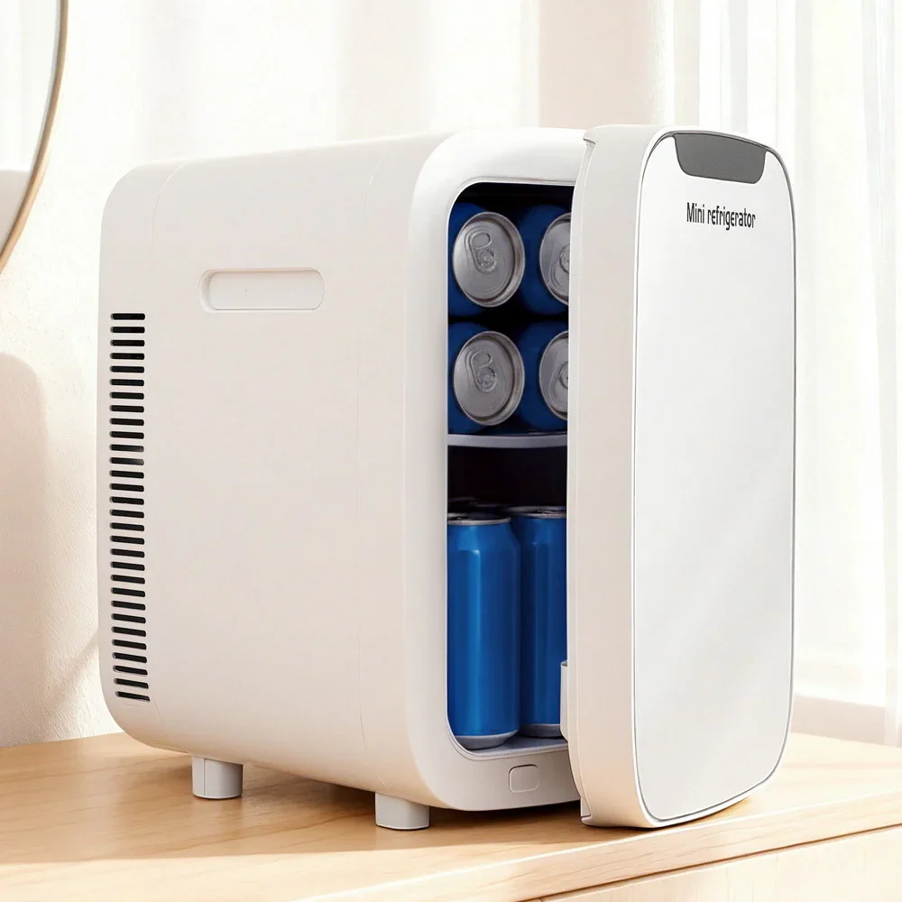 Mini Fridge Portable 22L White Electric Cooler Warmer Car Office 12V 220V