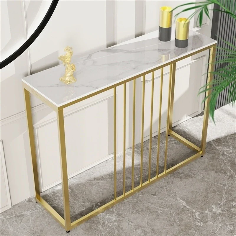 Golden Console Table for Hallway Entryway - Image 3