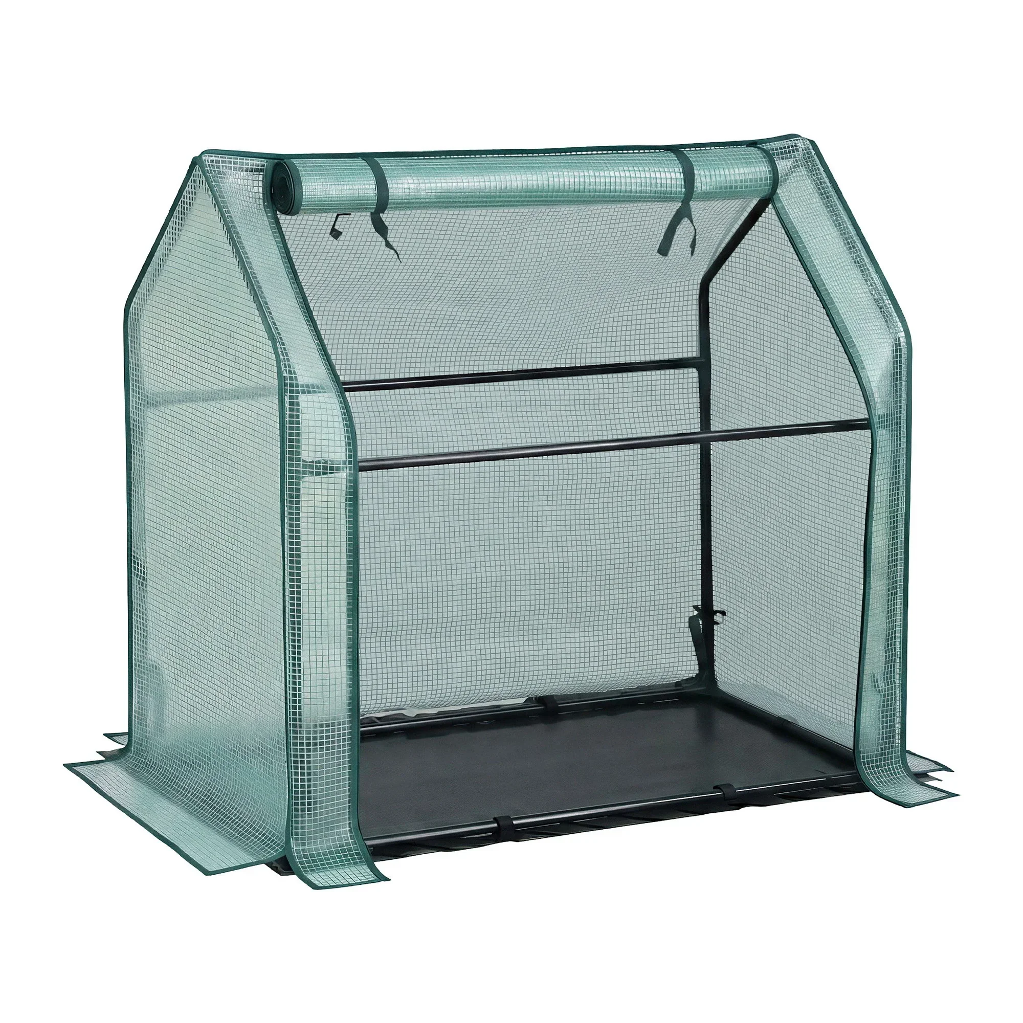 Mini Greenhouse 91x46x84cm Steel Frame PE Cover Outdoor Shelter - Image 10