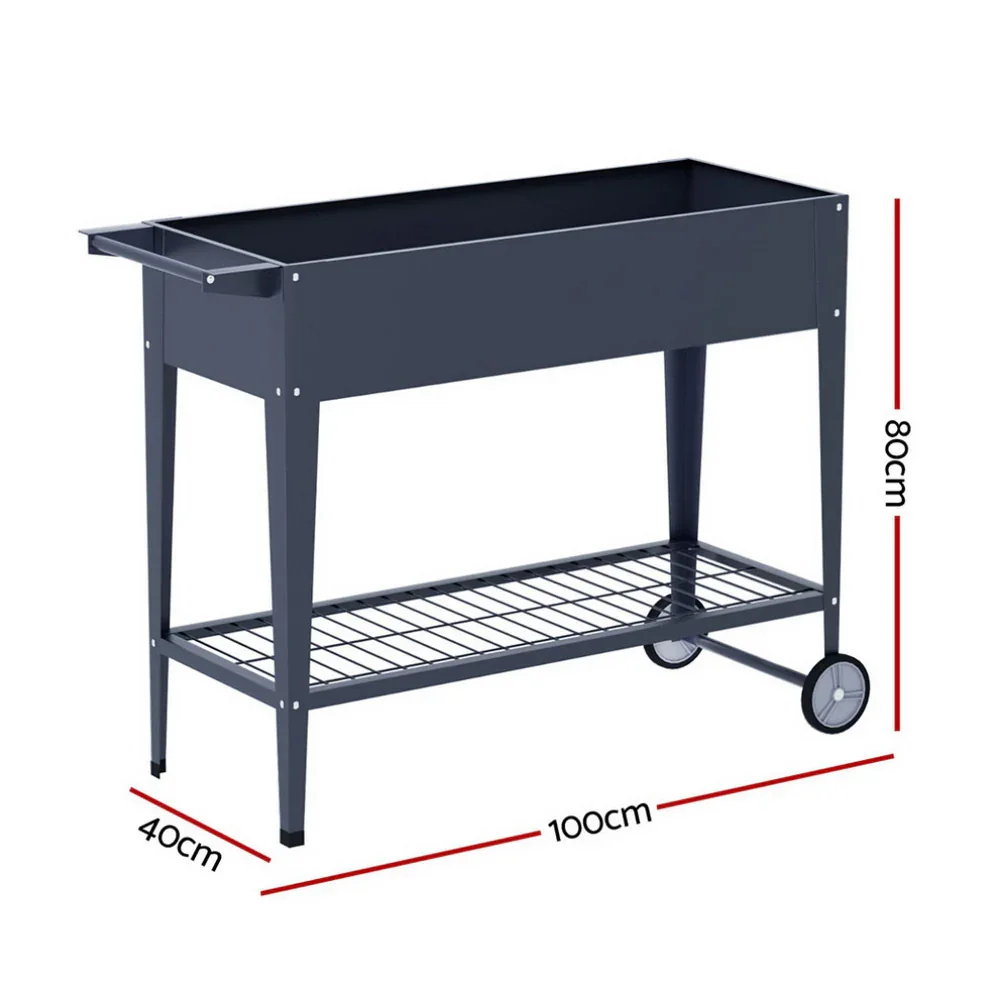Raised Garden Bed x2 Elevated 100X40X80cm Planter Box Raised Container Herb - Image 3