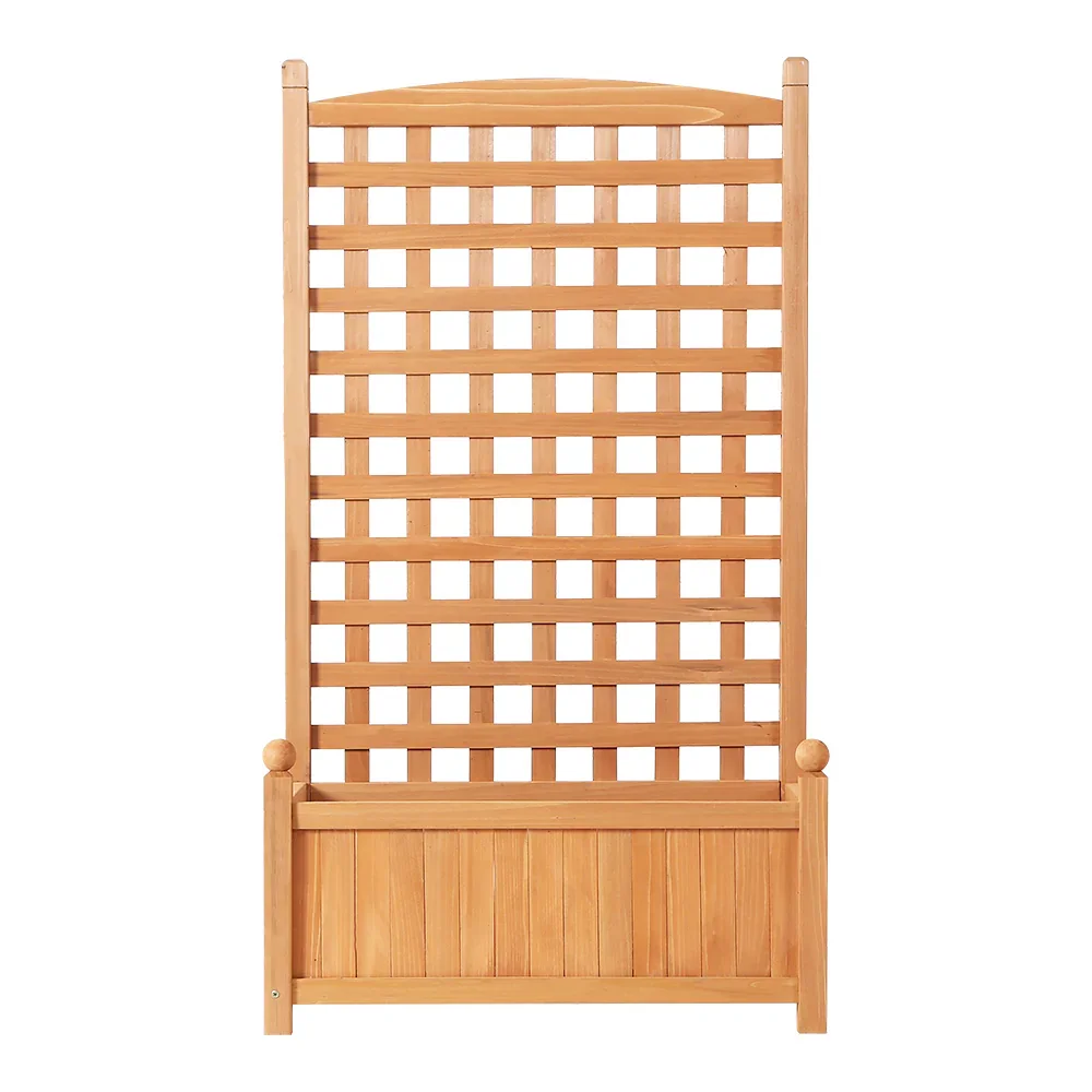 Garden Bed Wooden 64x35x115cm Planter Raised Box Container Trellis - Image 4