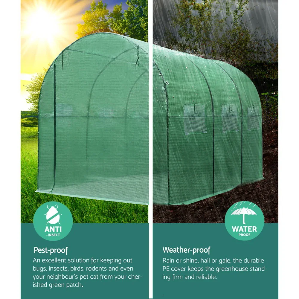Greenhouse 3x2x2M Walk in Green House Tunnel Plant Garden Shed Dome - Image 4
