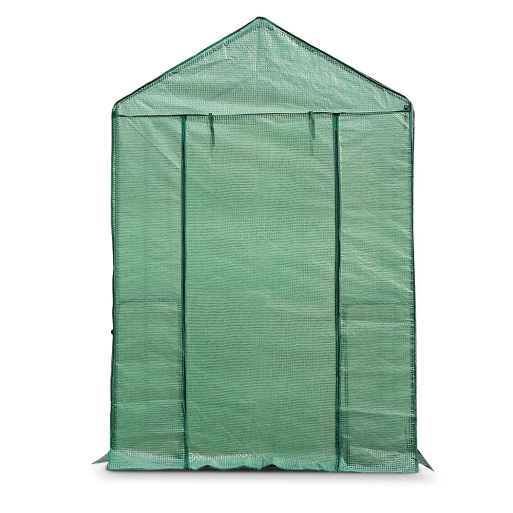 Greenhouse 1.2x1.9x1.9M Walk in Green House Tunnel Plant Garden Shed 4 Shelves - Image 3