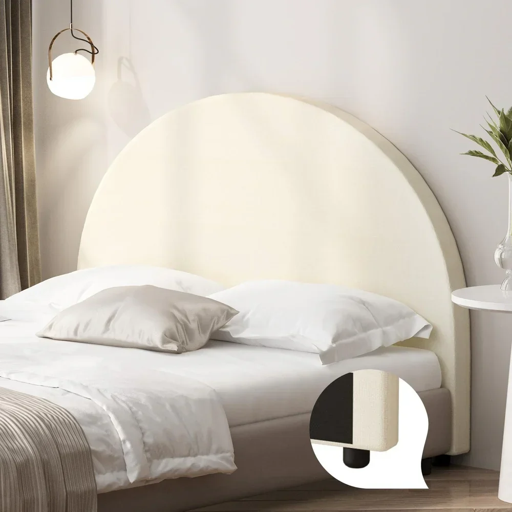 Bed Head Single Size Headboard Fabric Beige - Image 5