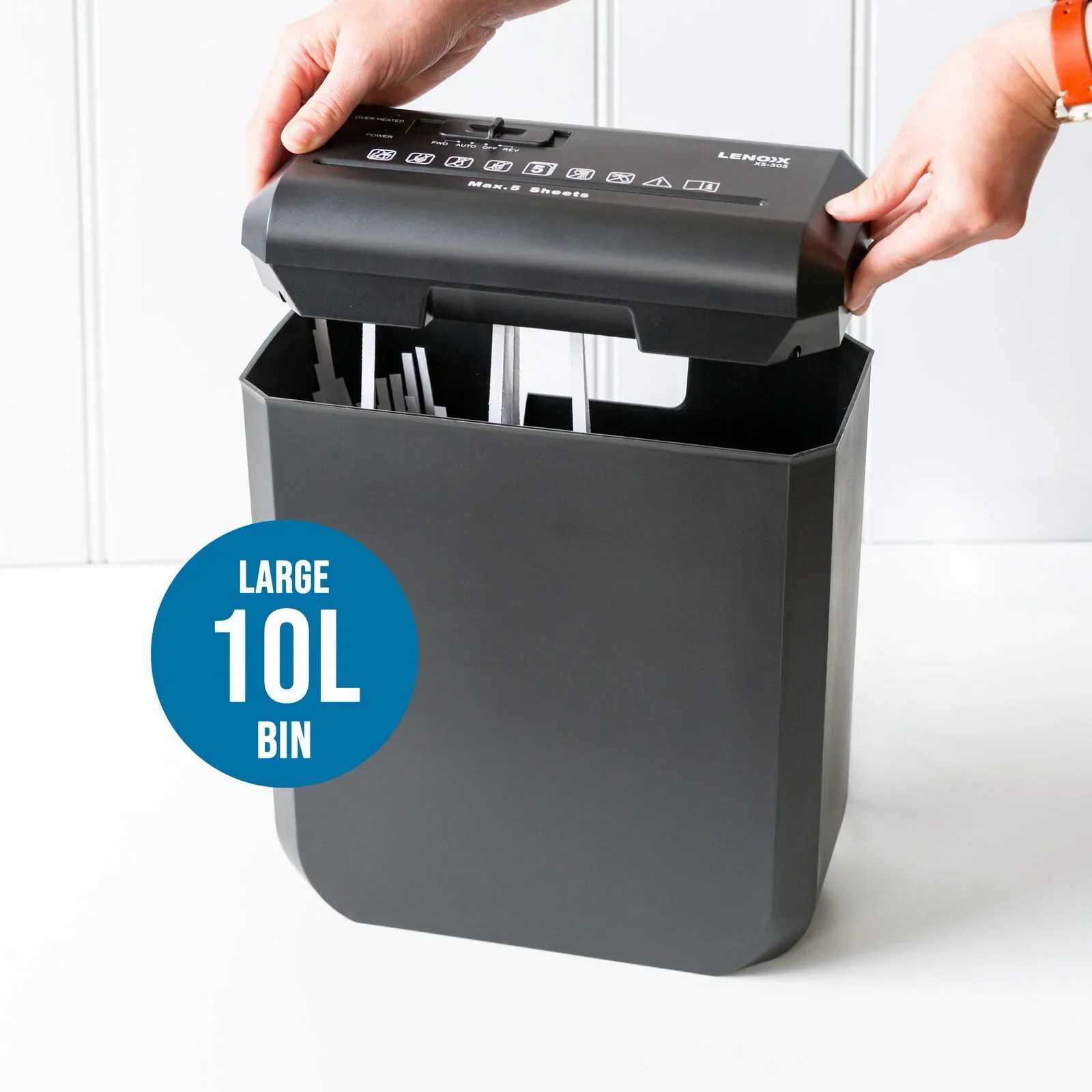 Home & Office Shredder, 5 x A4 At Once, Auto Start/Stop Function - Image 4