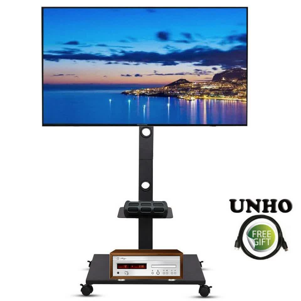 Home Theatre/ School Display Stand Mobile Tv Trolley Floor Stand Bracket 32-70" - Image 4