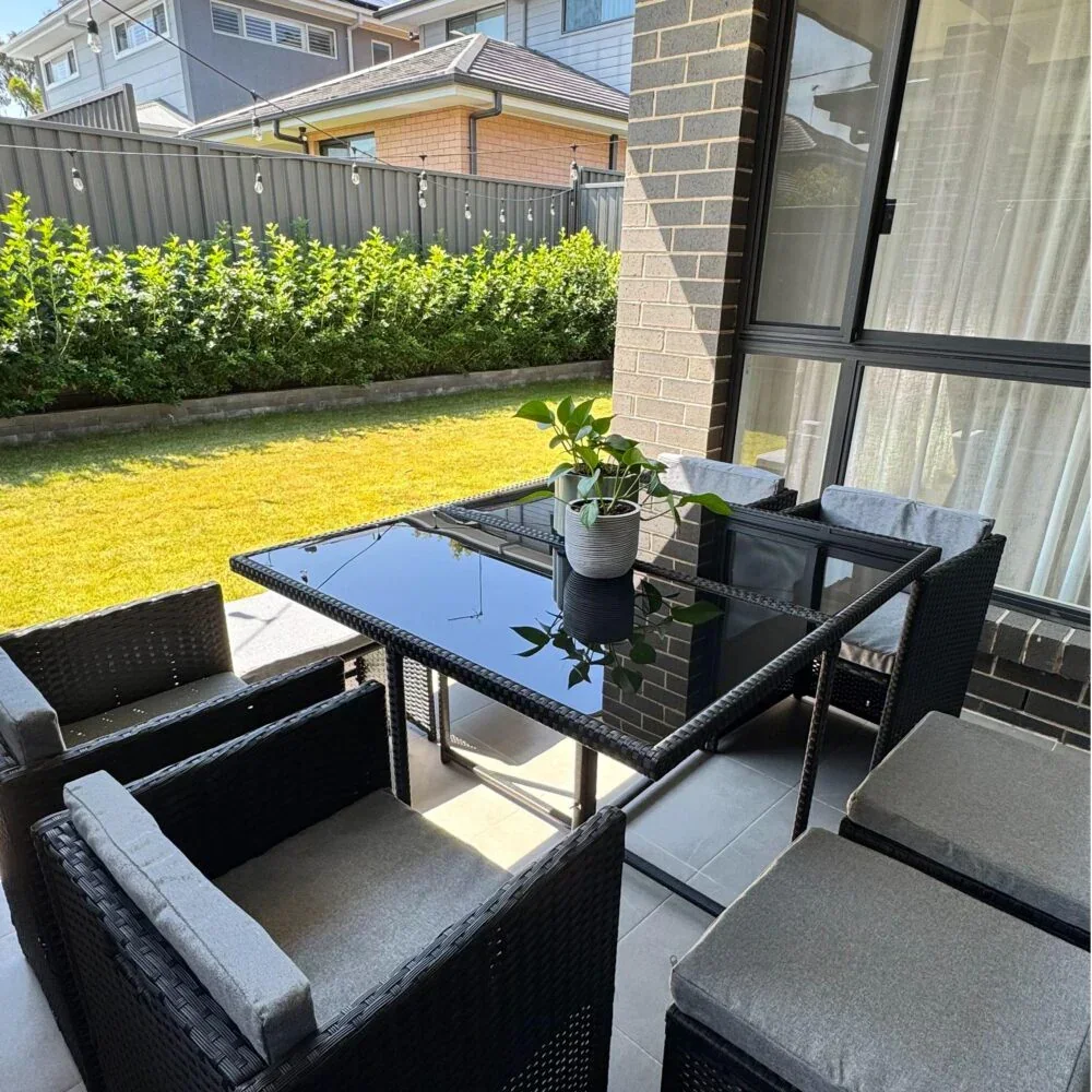 Horrocks 8 Seater Outdoor Dining Set-Black - Image 9