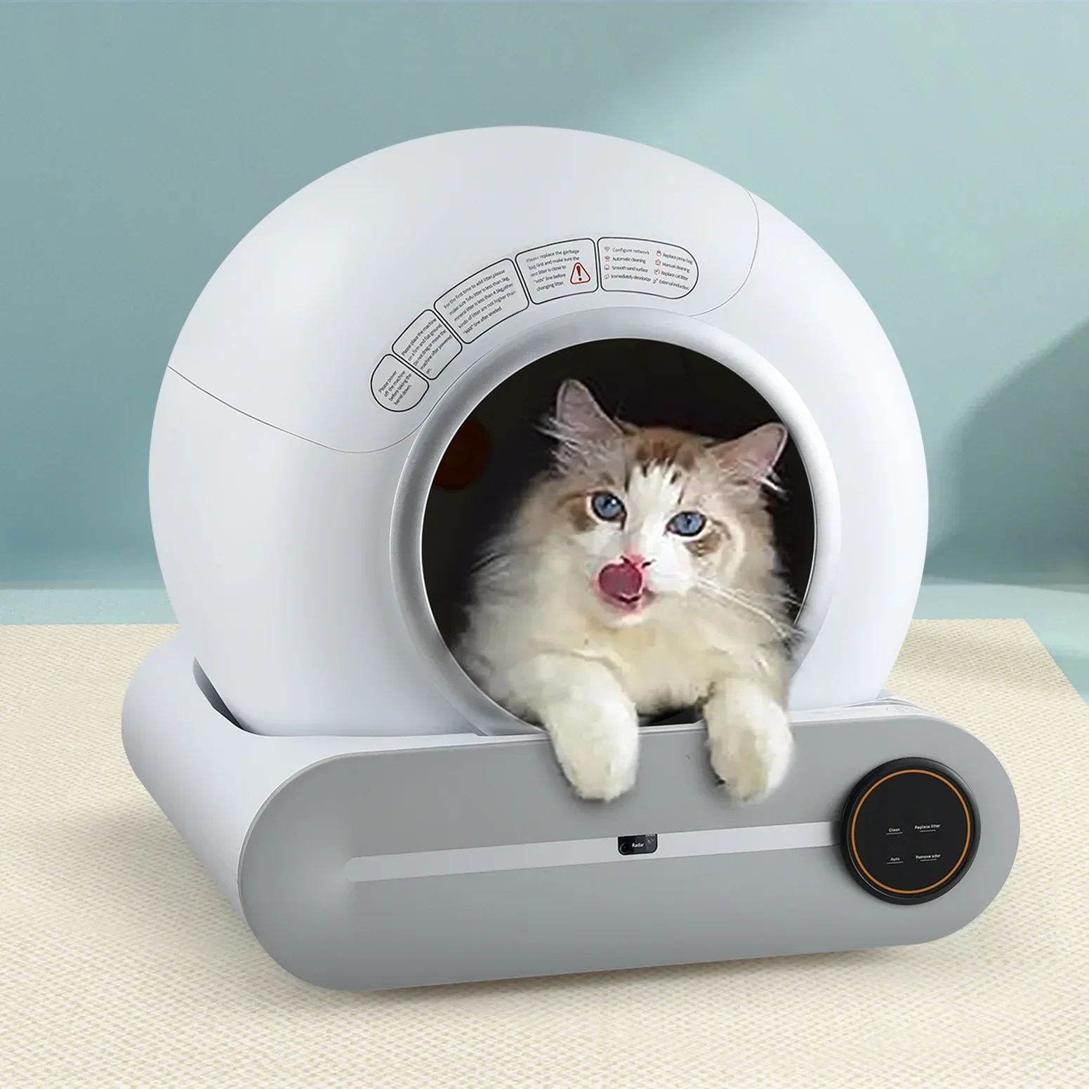 Automatic Cat Litter Box Self-Cleaning Large Smart Cat Litter Box Toilet App Control 9L - Image 7