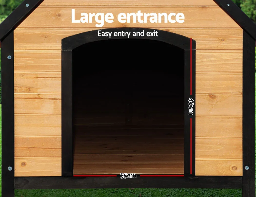 Dog Kennel Extra Large Wooden Outdoor House Pet Puppy House XL Crate Cabin Waterproof - Image 6