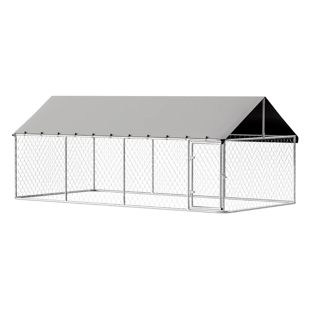 Dog Kennel Large House XL Pet Run Cage Puppy Outdoor Enclosure 2Mx4M - Image 5