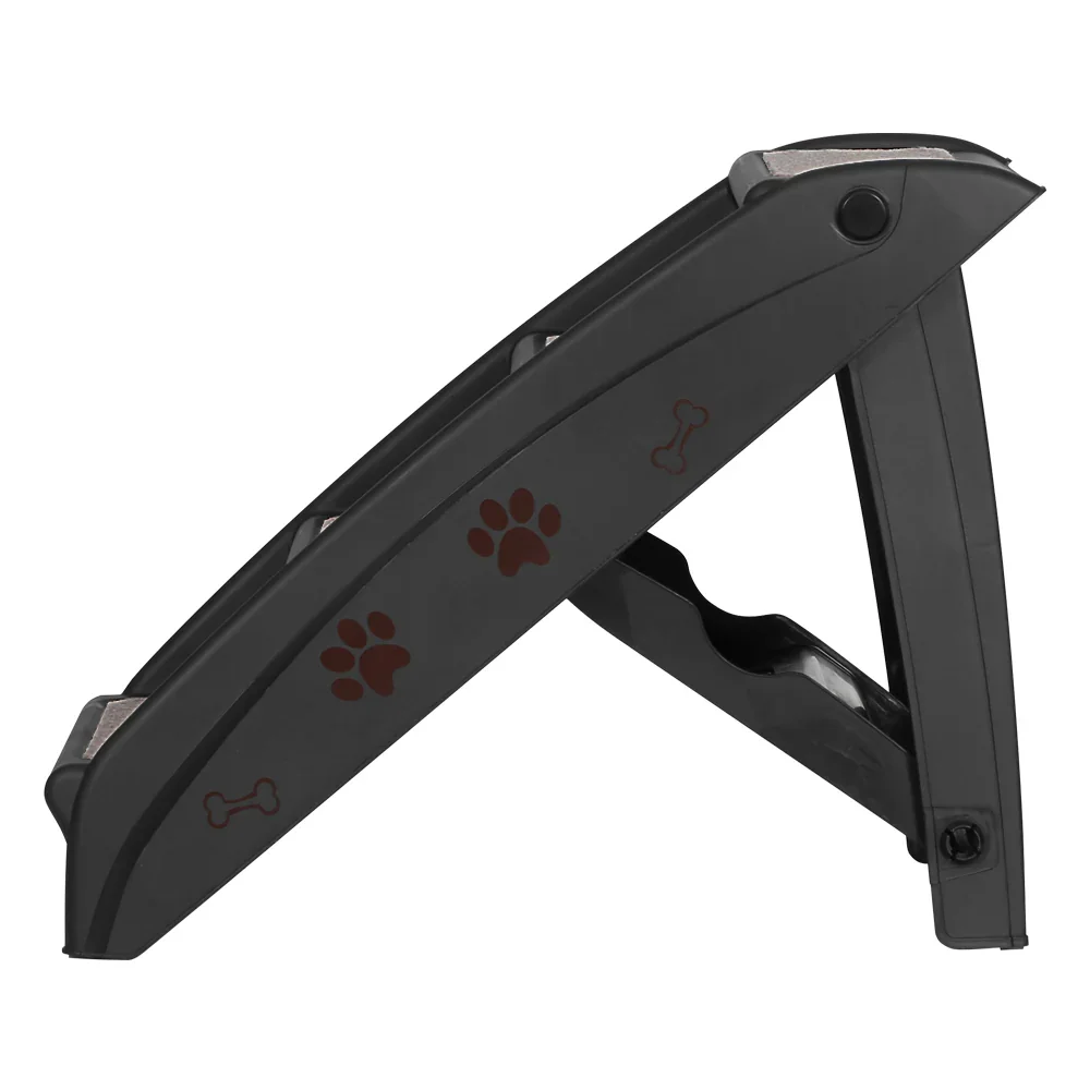 Dog Ramp Steps For Bed Sofa Car Pet Stairs Ladder Portable Foldable Black - Image 4
