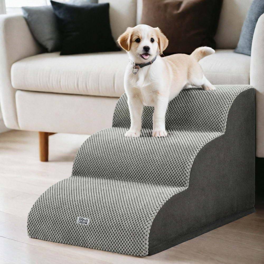 Dog Ramp Steps Foam 3 Tier Pet Stairs For Bed Sofa Car Portable Indoor - Image 7