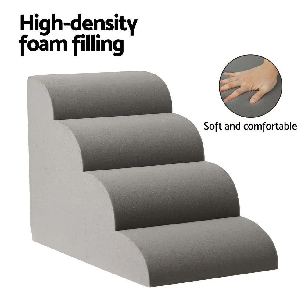 Dog Ramp Steps Foam 4 Tier Pet Stairs For Bed Sofa Car Portable Indoor - Image 6