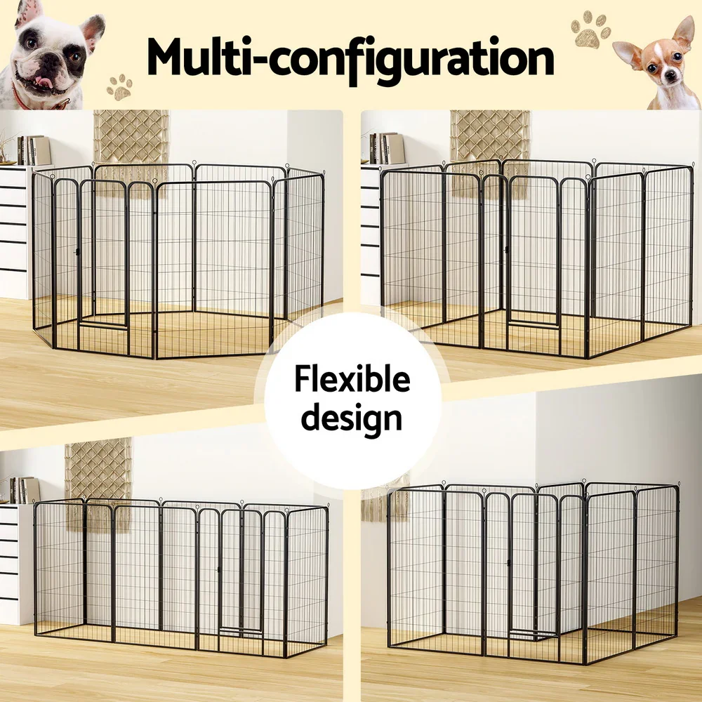 Pet Dog Playpen 48" Enclosure 8 Panel Cage Kennel Puppy Fence Play Pen - Image 4