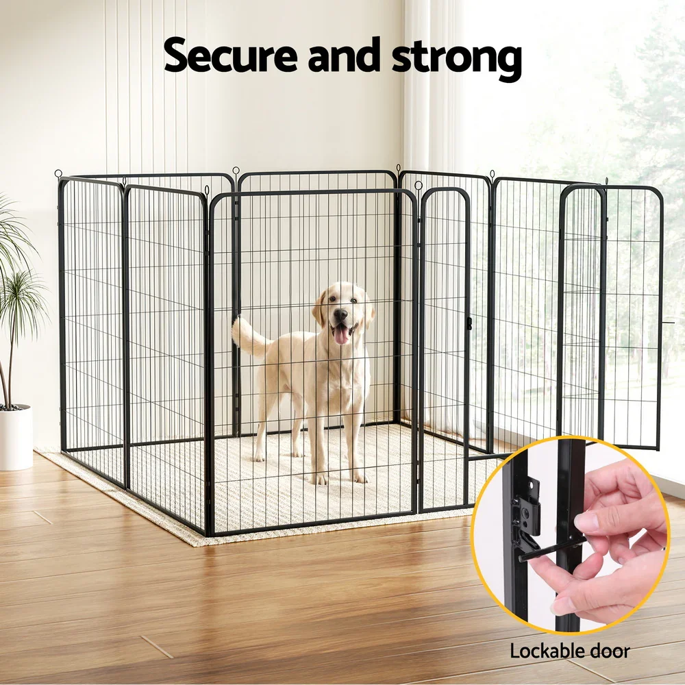Pet Dog Playpen 48" Enclosure 8 Panel Cage Kennel Puppy Fence Play Pen - Image 5