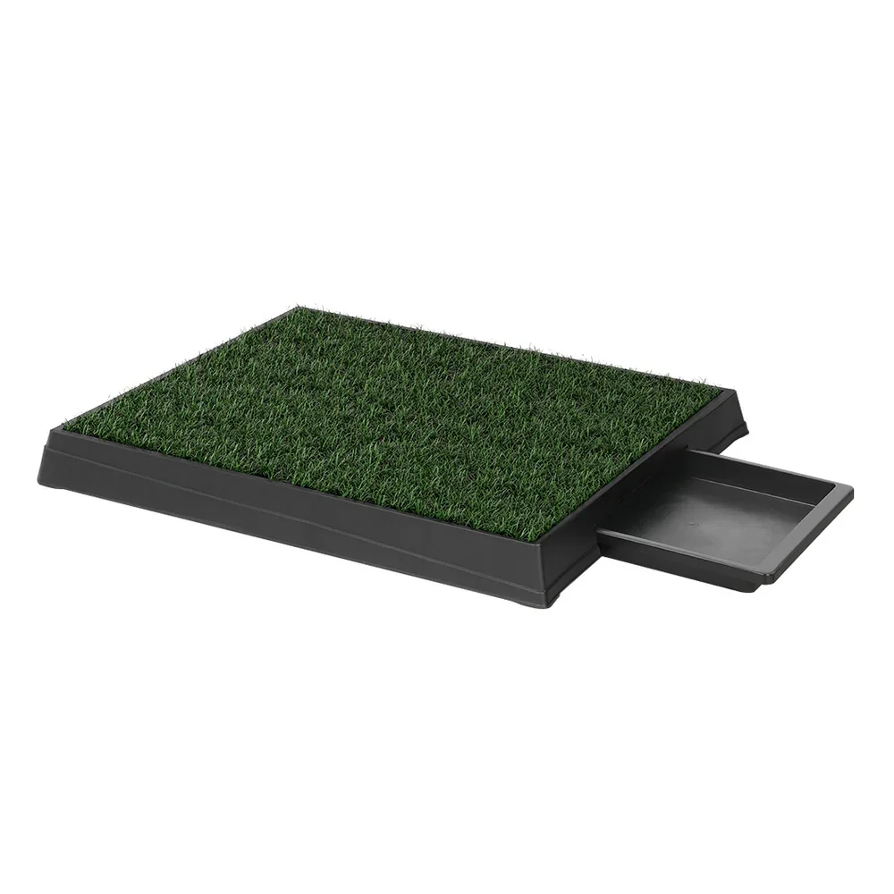 Pet Training Pad Dog Potty Toilet Large Portable With Tray Grass 2 Mats - Image 2