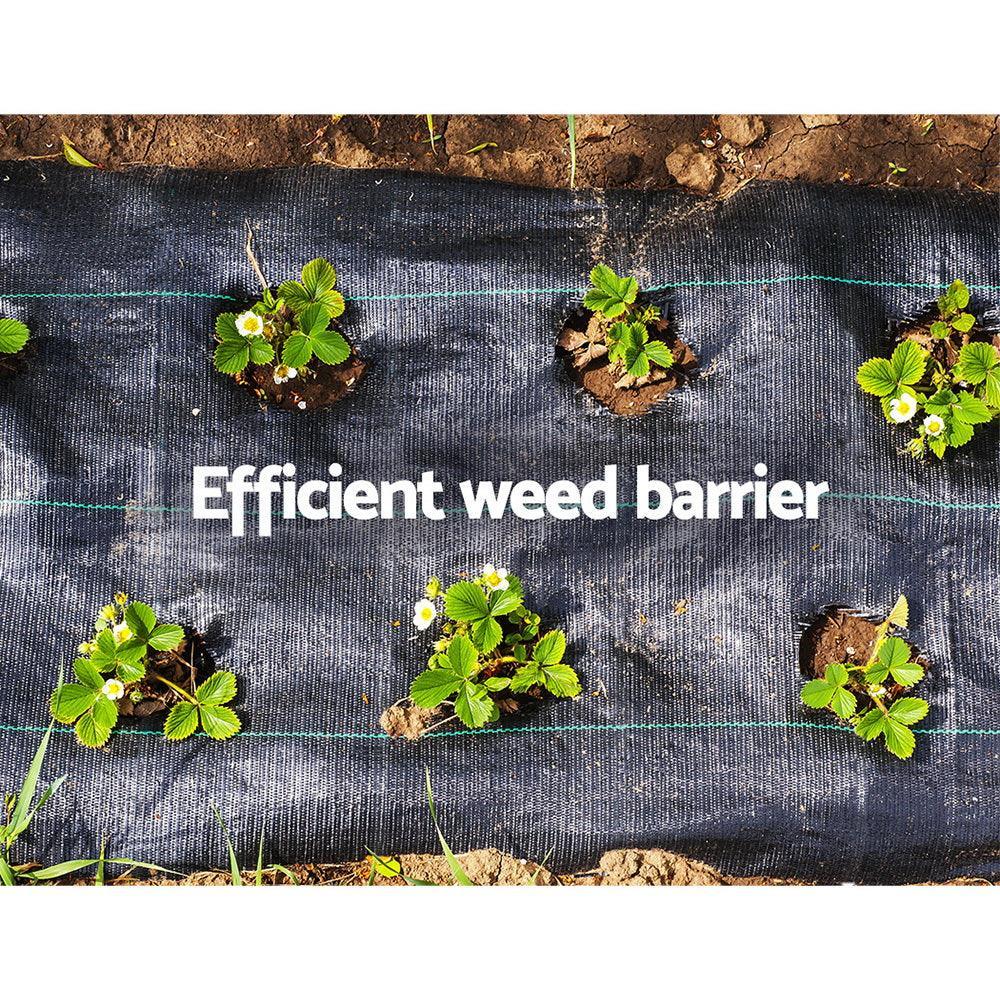 1.83x50m Weed Mat Woven Fabric Weed Mat Control Matting Garden Plant - Image 5