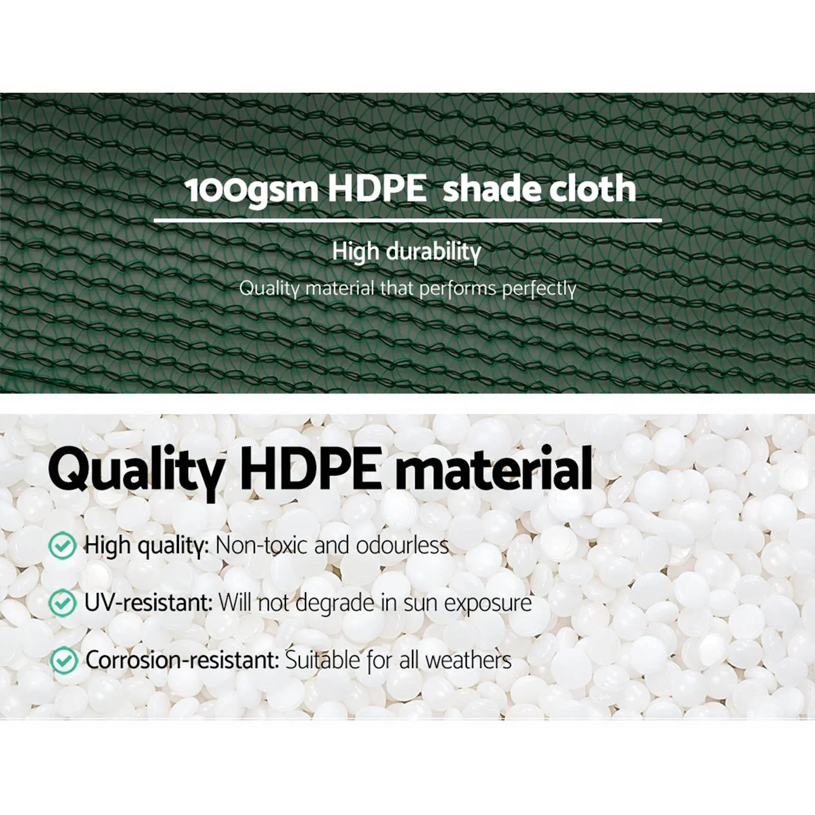 50% Shade Cloth 3.66x30m Shadecloth Wide Heavy Duty Green - Image 5