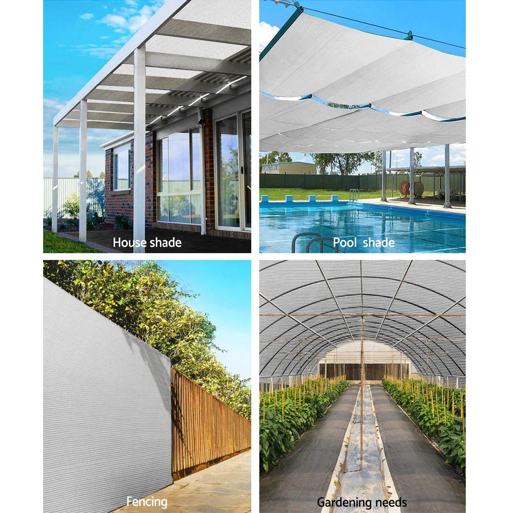 50% Shade Cloth 3.66x30m Shadecloth Wide Heavy Duty White - Image 4