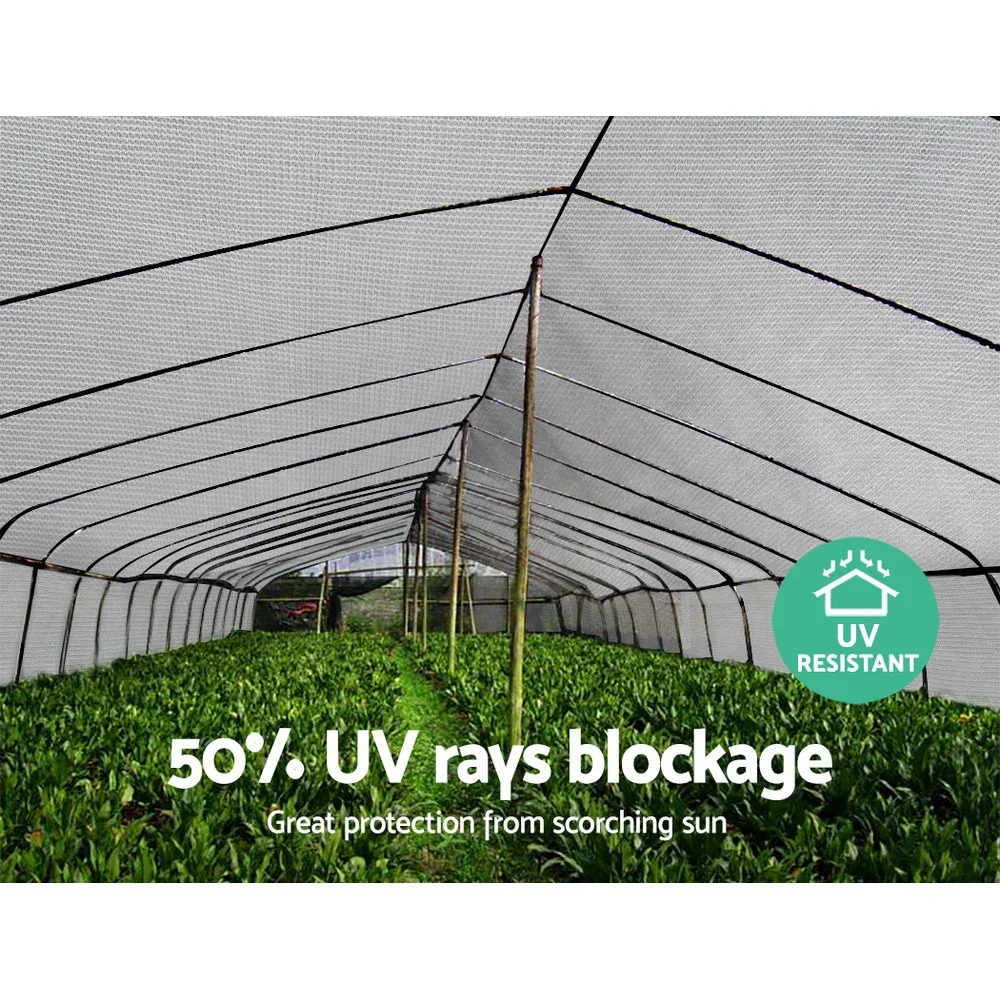 50% Shade Cloth 3.66x30m Shadecloth Wide Heavy Duty White - Image 6