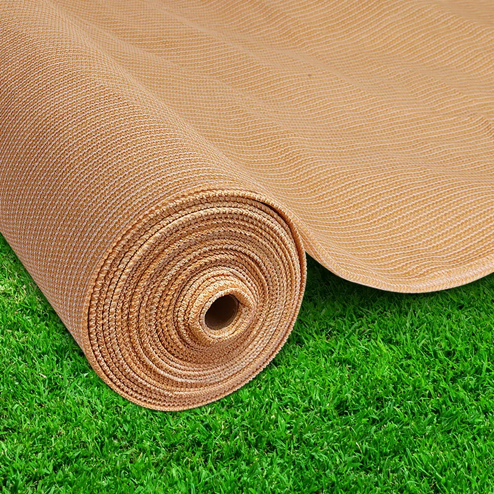 50% Shade Cloth 1.83x10m Shadecloth Sail Hevy Duty Beige - Image 7