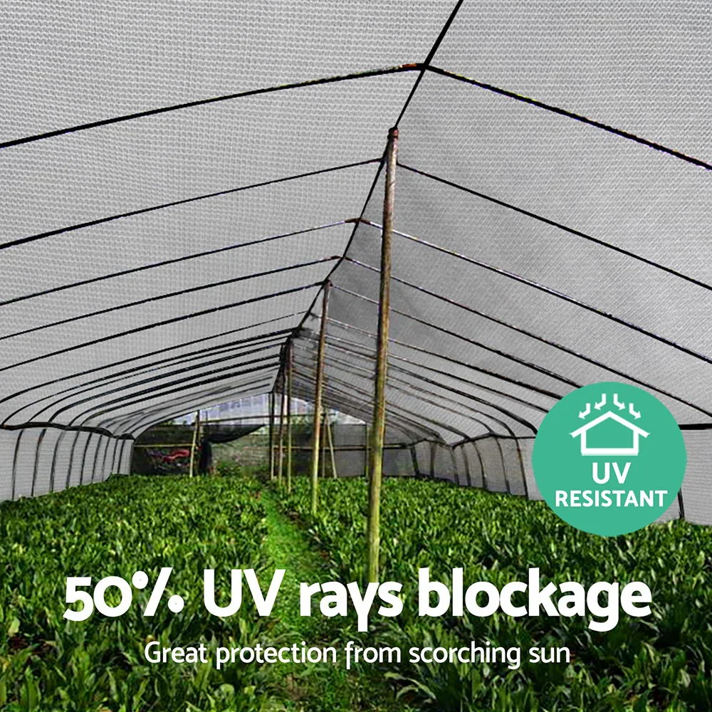 50% Shade Cloth 1.83x50m Shadecloth Garden White - Image 5